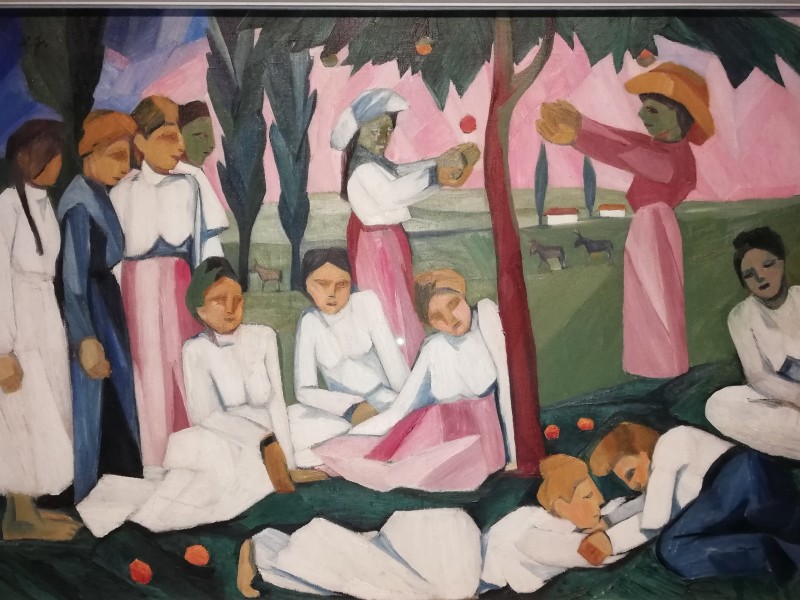 LaChistorrada's tweet image. Natalia Goncharova #art #arte #pintura #painting #futurismo #cubismo #rayonismo