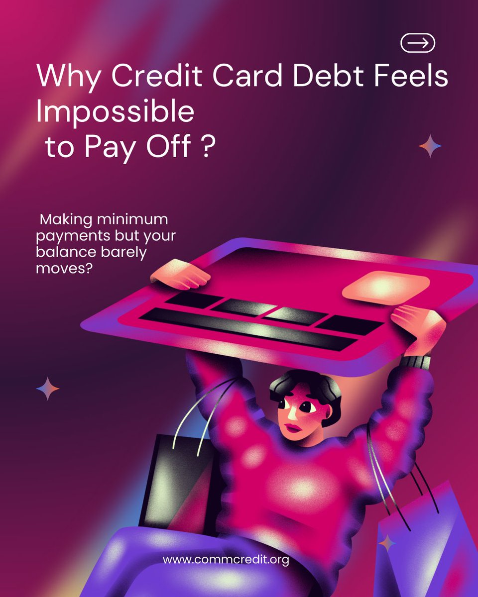 commcredit's tweet photo. Ever feel like you’re making your credit card payments every month… but the balance is still high?
A #debtmanagement program can help combine multiple #credit cards into one low monthly payment and may reduce interest rates helping you become #debtfree.
https://t.co/t97c0FHoNS https://t.co/JKVLWwI6Gw