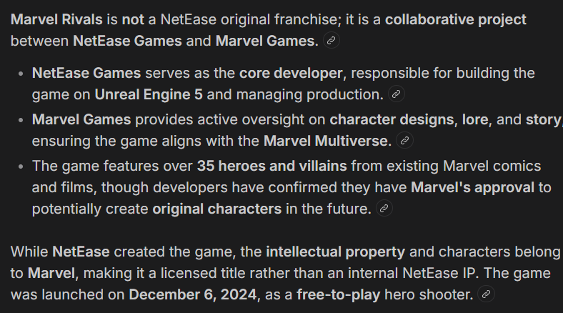 AEstudiambre's tweet photo. @helioozee @NetEaseGames_EN Sadly it's not the same.
"Identify V" it's a netease own franchise/brand "Marvel (rivals)" isn't, this means they are free to flood their own games with AI sloop as they want but they can't do it with someone else franchise, specially a Disney franchise. https://t.co/pUUnAGB95y