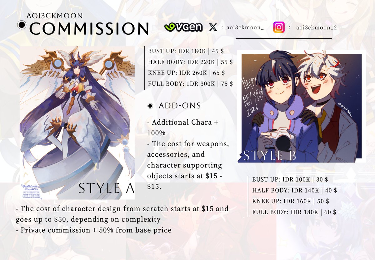 Aoi | Comms Open (2/3) tweet media