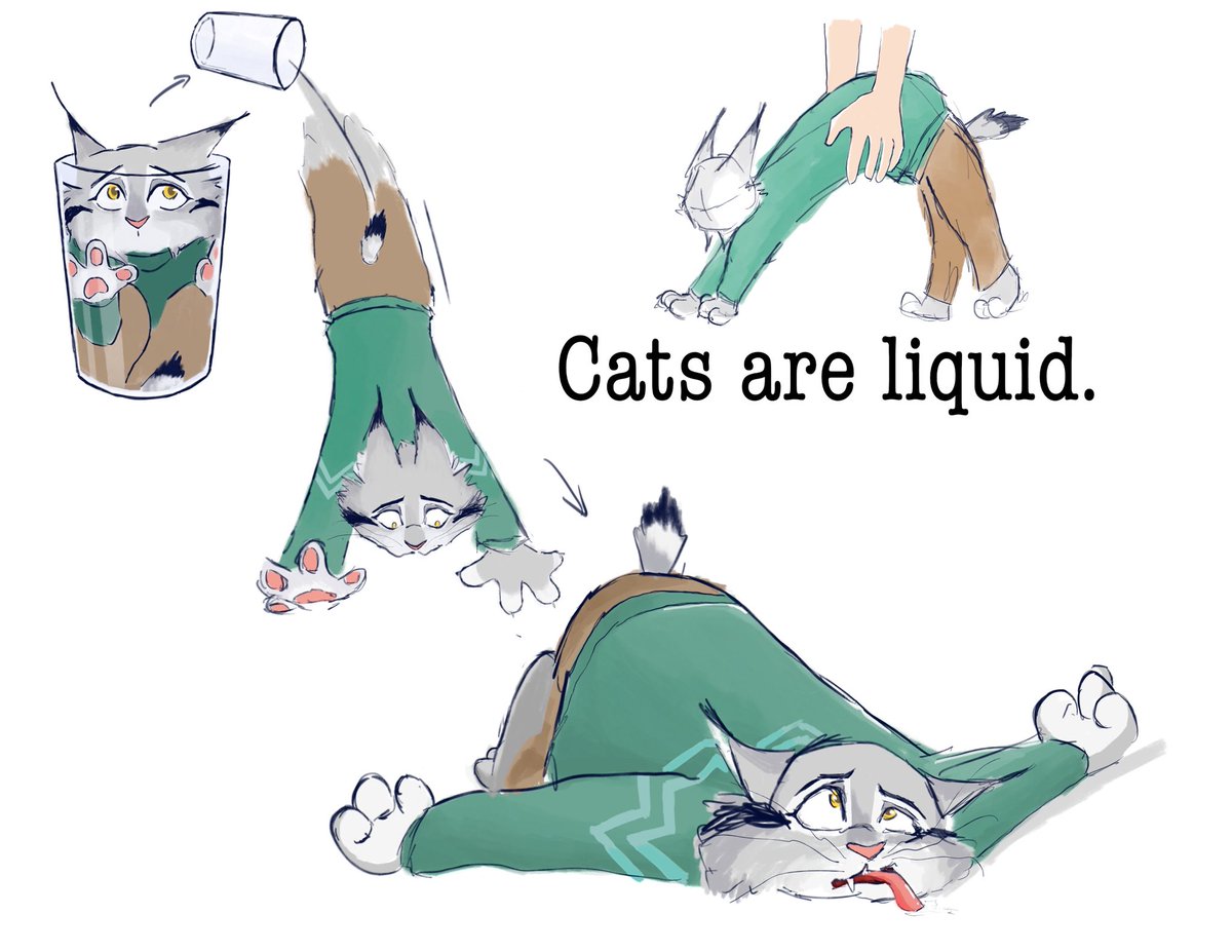 cait_lynxley's tweet photo. As we all know, cats are liquid. So is Pawbert.😸#Pawbert #Zootopia2 https://t.co/tLfQ6FQpiR