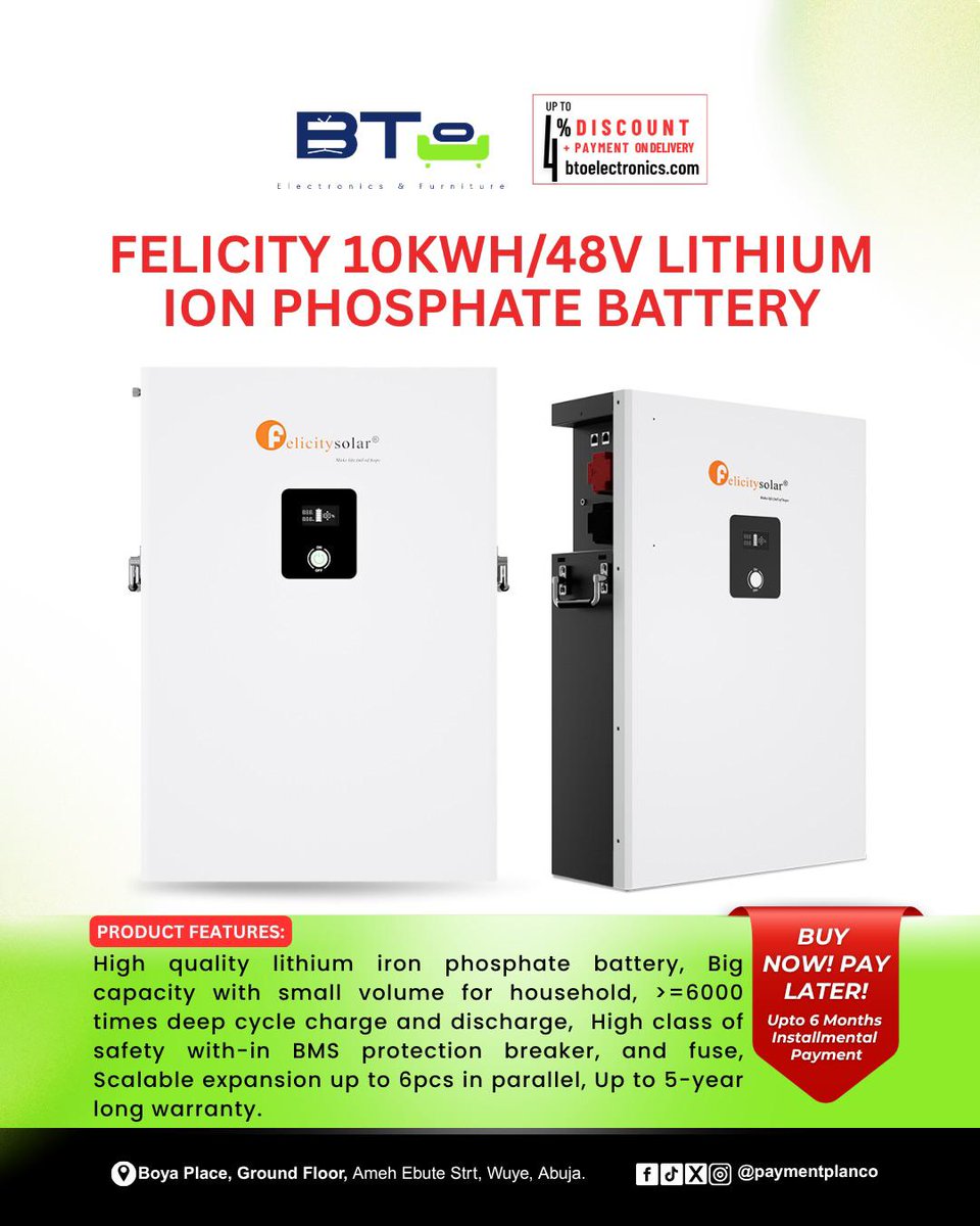 PaymentPlan Company & BTO Electronics Abuja tweet media