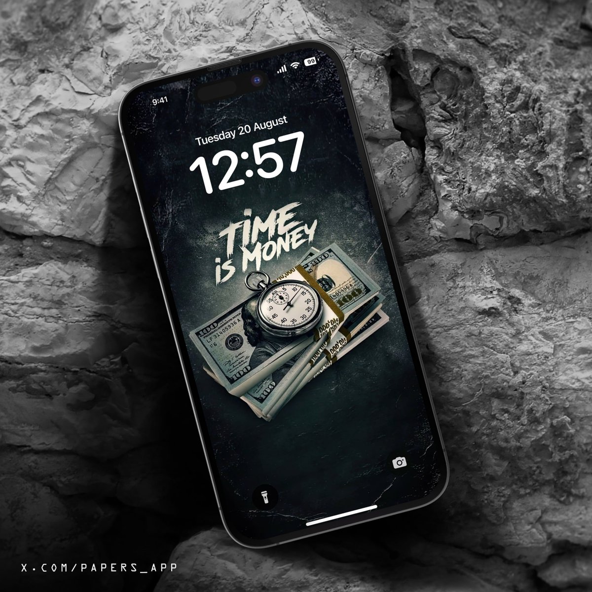 Papers_app's tweet image. Every second counts 💸⏳ #motivation #wallpaper