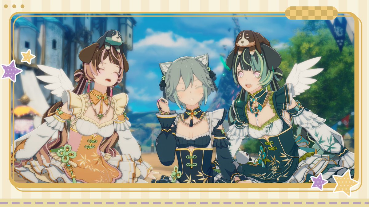 ちくさん！をこぺまこで挟んできた🐶🫶🐶
#スタレゾ #スタレゾSS #スターレゾナンス #BPSR