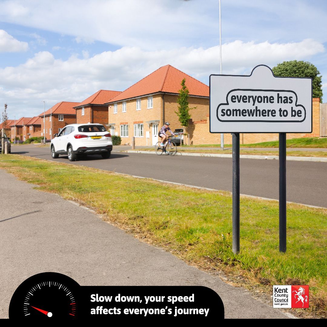 Kentroadsafety's tweet image. Everyone has somewhere to be. Slow down. Your speed affects everyone's journey.

#Fatal4 #SlowDown #ShareTheRoad #KentRoadSafety