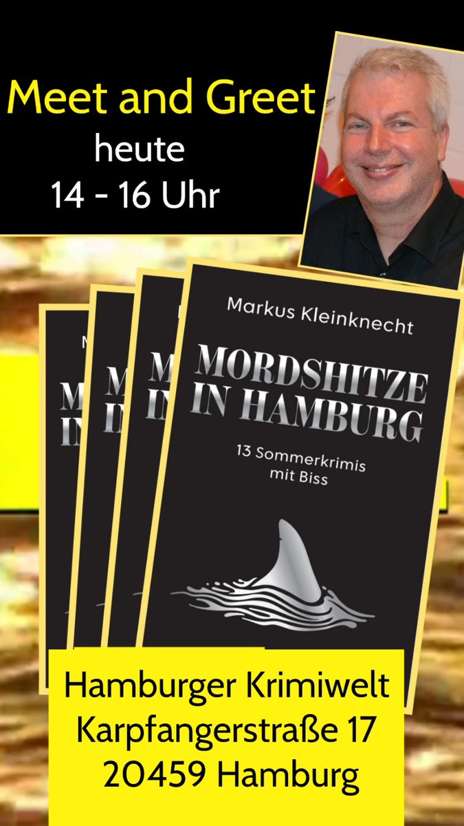 Das Buch mit der Haifischflosse. Sei dabei.