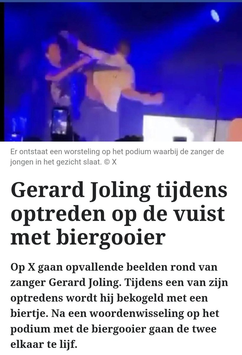 Sterk optreden van Gerard. 👍