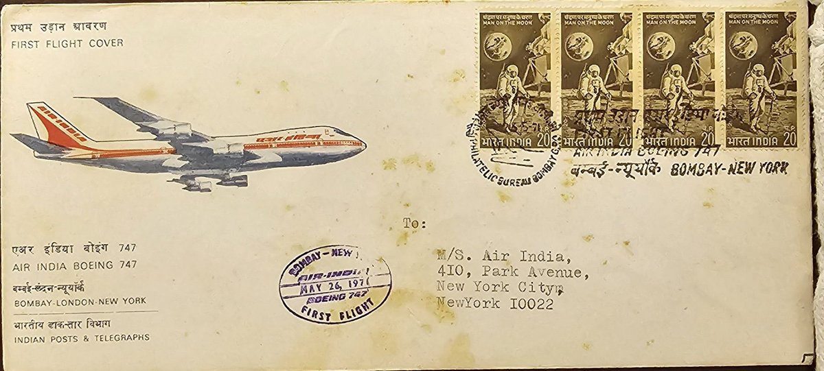 Today in 1971, Capt. D. Bose piloted India’s first Boeing 747, “Emperor Ashoka,” from Seattle to Mumbai, marking the beginning of Air India’s Jumbo Jet era.

Escorted into Indian airspace by two MiGs, the aircraft received a grand welcome at Mumbai Airport from J.R.D. Tata, then
