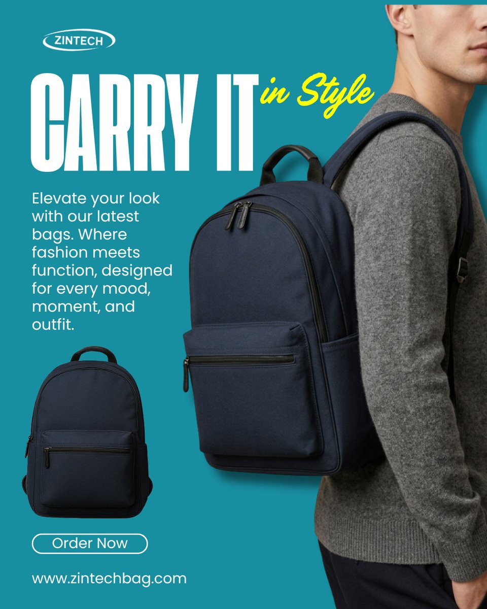 zintech_bag's tweet image. 🎒✨ Carry It in Style ✨🎒

Upgrade your everyday look with sleek, functional bags built for your lifestyle:

• 💼 Work-ready
• ✈️ Travel-friendly
• 🛡️ Durable &amp;amp; long-lasting
• 🚶‍♂️ Perfect for everyday use
.
.
👉 Shop now: 🌐zintechbag.com
.
.
#Zintech #Bags