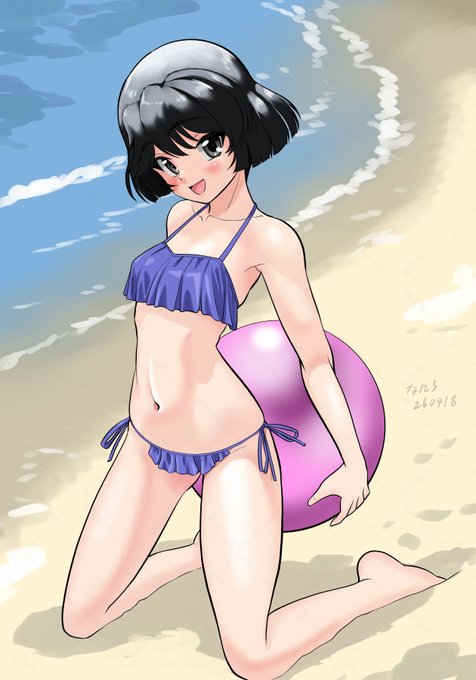 #週末ガルパンお絵描き120分一本勝負
#週末ガルパンお絵描き120分一本勝負20260418
ひらひらビキニの優季ちゃん💗 