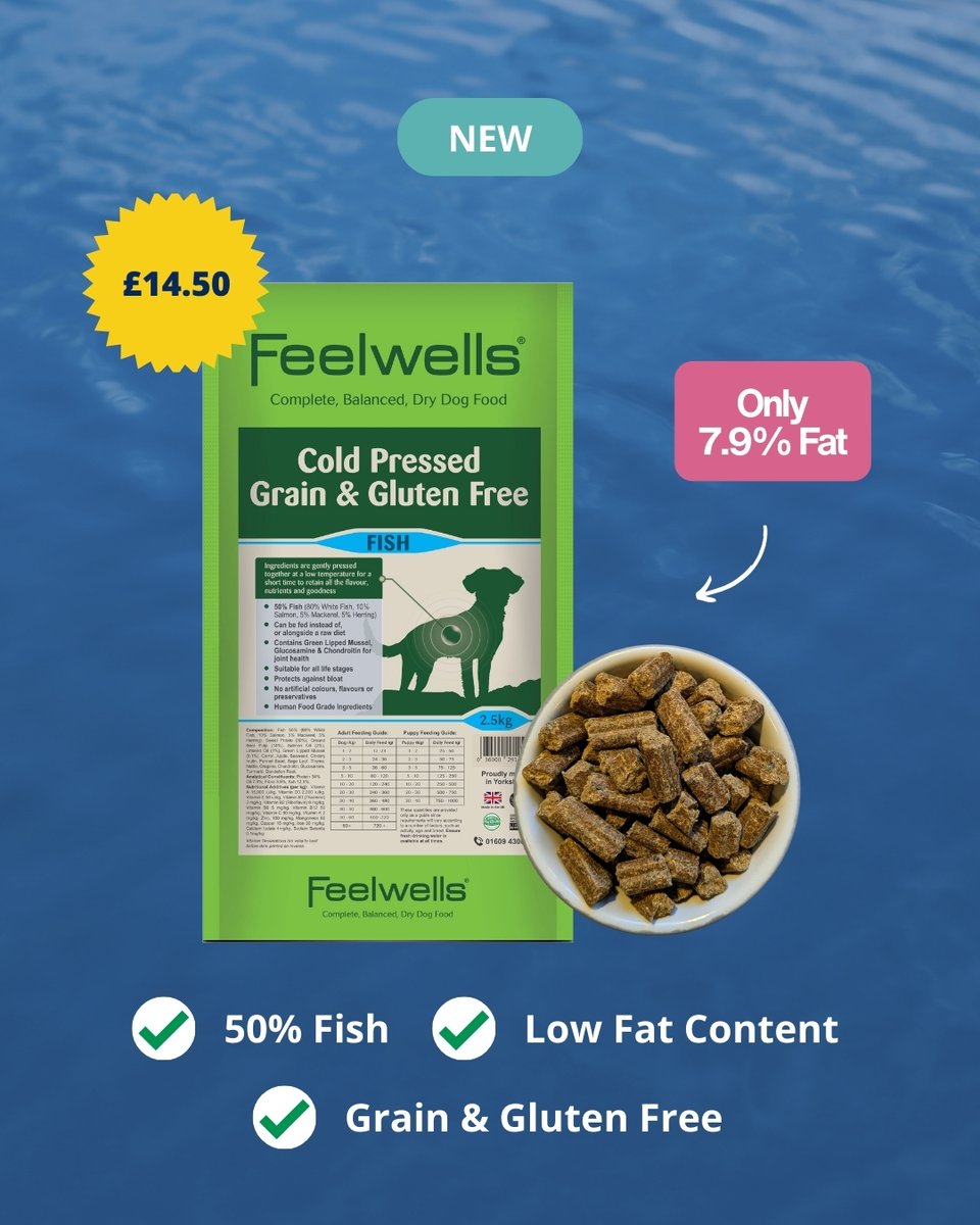 Alfie_BT's tweet image. Low in fat and paw-sitivley delicious!😋

Made with 50% #fish and our lowest fat content yet at just 7.9% 🐟 #Grain &amp;amp; #Glutenfree, suitable for raw feeders, gentle on sensitive tummies and perfect for all life stages, from puppies to seniors 🐶

Try now🔗 buff.ly/rdYREau
