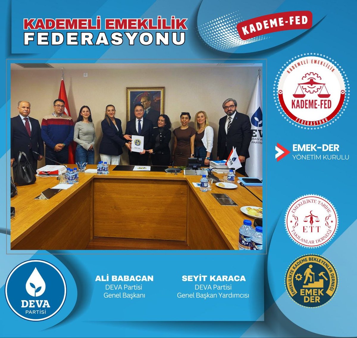 <a href="/KademeFed/">Kademeli Emeklilik Federasyonu</a> Kademeli emeklilikte beklenti; adil bir düzenlemedir.
<a href="/alibabacan/">Ali Babacan</a>
<a href="/devapartisi/">DEVA Partisi</a>
<a href="/KademeFed/">Kademeli Emeklilik Federasyonu</a>
<a href="/EmekDerResmi/">EMEK-DER</a>
<a href="/ETTDER1999/">🧭 EMEKLİLİKTE TARİHE TAKILANLAR DERNEĞİ</a>
#KademeninSeçimiAdalet