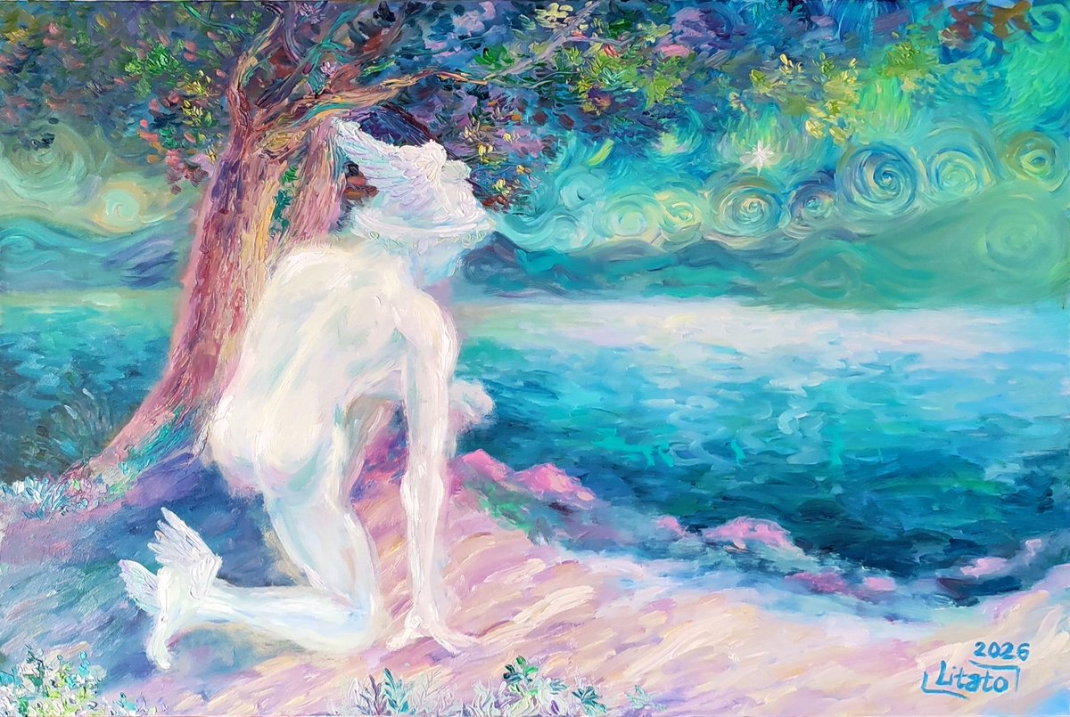Gentle Messenger - oil on canvas
Look I painted Hermes 🥺