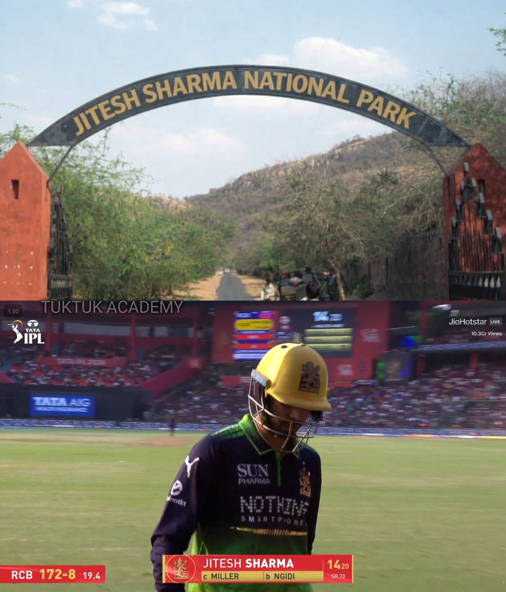 Lord Jitesh, a true nature lover, on RCB's green initiative match day 💚