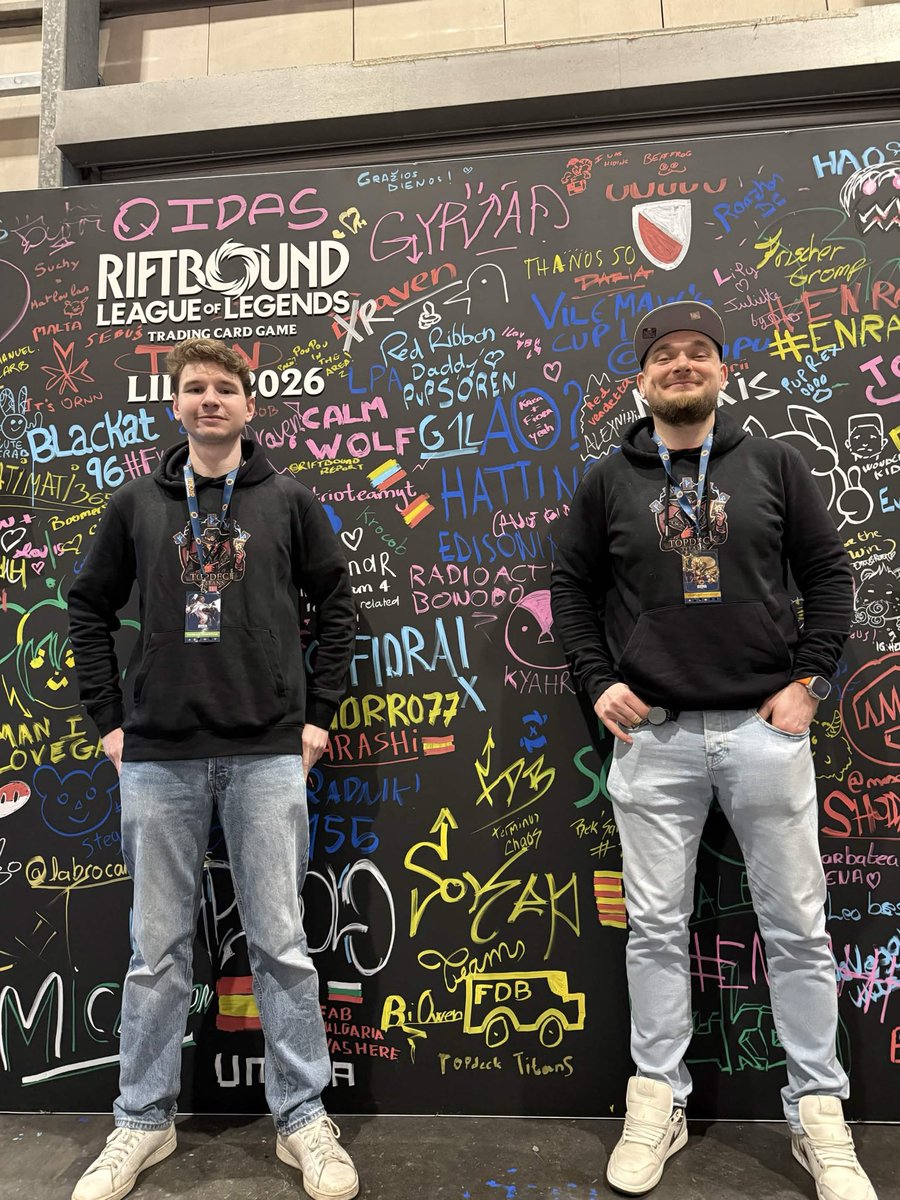 Topdeck_Titans's tweet photo. Come find us — we’ve got a small souvenir waiting for you.🔥🔥🔥
#Riftbound #RiftboundLille https://t.co/XyMH7FX0bu