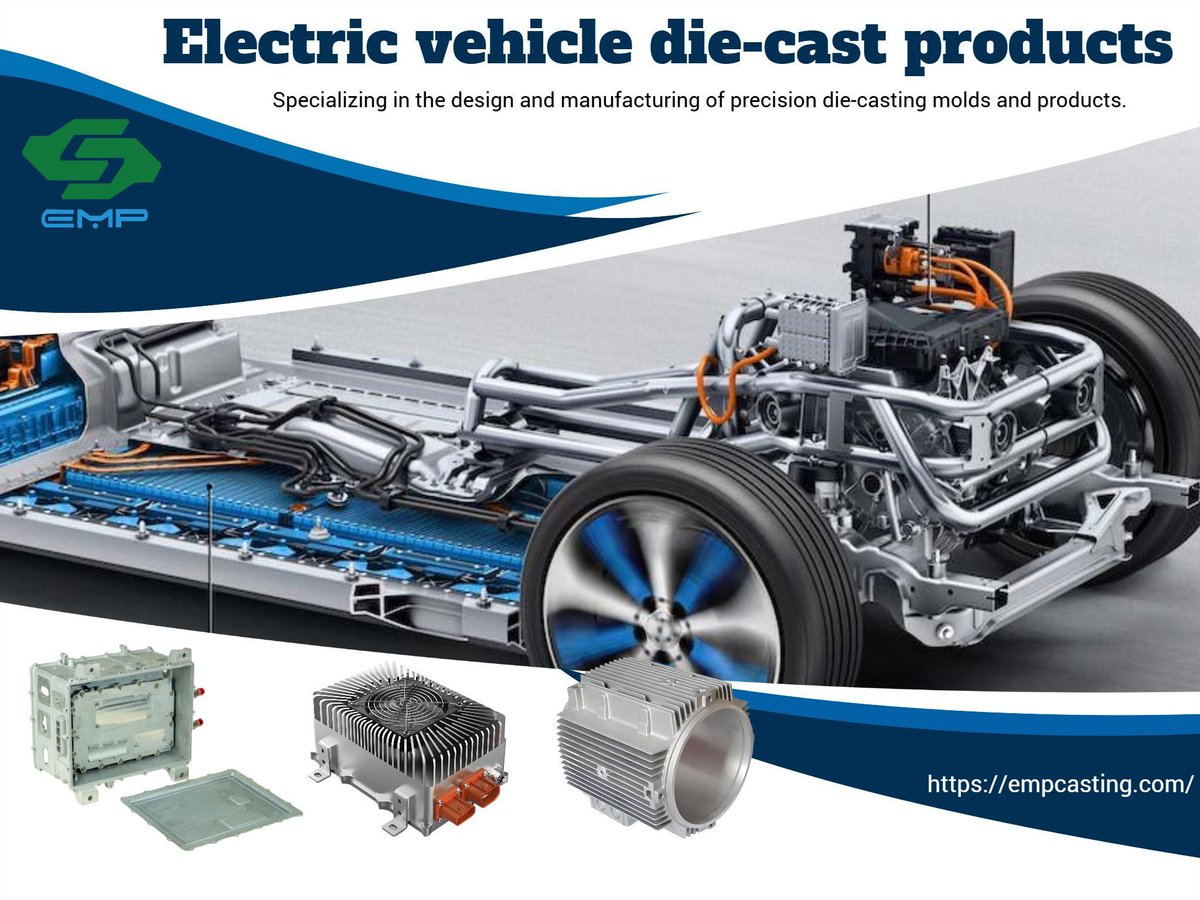 empcasting's tweet photo. Why EV makers choose aluminum die casting over steel?
✅ Lighter
✅ Better thermal performance
✅ More design freedom
Perfect for motor, battery, inverter &amp; PDU housings.
We deliver high-quality solutions. What drives your material choice?
#EVManufacturing #DieCasting https://t.co/zIQgaTf170