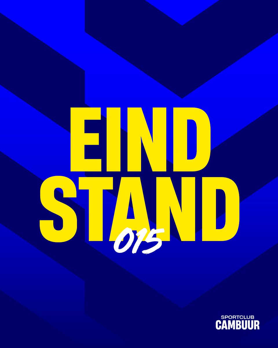 Eindstand 
FC Groningen O15 SC Cambuur O15 2-1
⚽ Mark Jellema