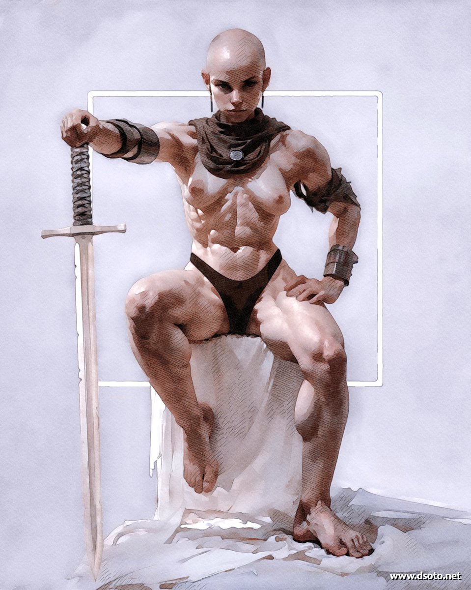 dSoto_Art's tweet image. She's the boss. #illustration #fantasy