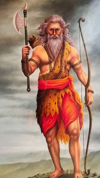 ।

भगवान परशुराम का विस्तृत इतिहास:- 
।
मूल नाम और जन्म: उनका जन्म राम के रूप में हुआ था, लेकिन शिवजी से अमोघ परशु (फरसा) प्राप्त करने के बाद वे परशुराम कहलाए। वे ब्राह्मण परिवार में पैदा हुए थे, लेकिन उनका स्वभाव क्षत्रियों के समान वीर और बलशाली था।
शिक्षा और तपस्या: परशुराम ने