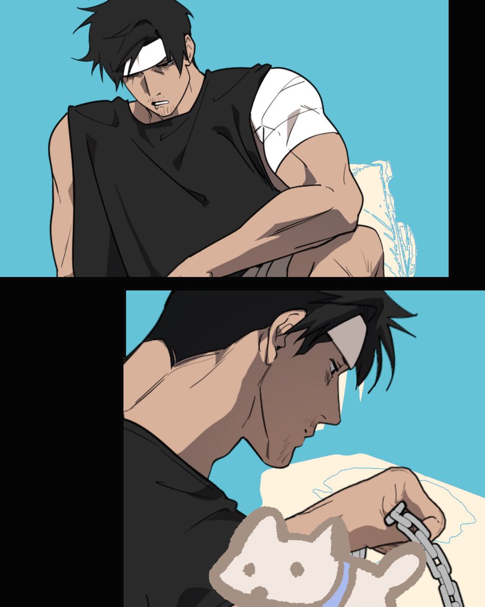 dieyincomic's tweet photo. 就算情況再糟糕，吃飯都不能隨便🤓
跟蹤狂X刑警 #BL

免費漫畫可以到LINEWEBTOON看👉我的鄰居總是盯著我 今晚更新！ https://t.co/5n8WMeCpZc