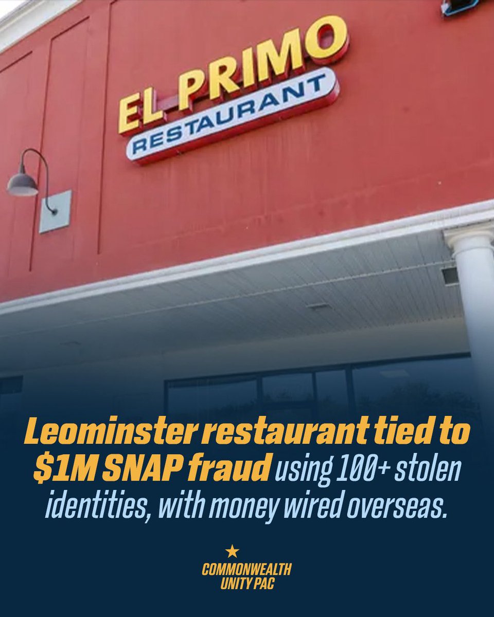 CWUnityPAC's tweet image. Every time Governor Healey gets asked about the fraud in Massachusetts she has the same answer. Strong integrity. Strong programs. Strong oversight. The state auditor disagrees. Congress disagrees. The U.S. Attorney disagrees. Millions in SNAP fraud. Millions in MassHealth fraud.