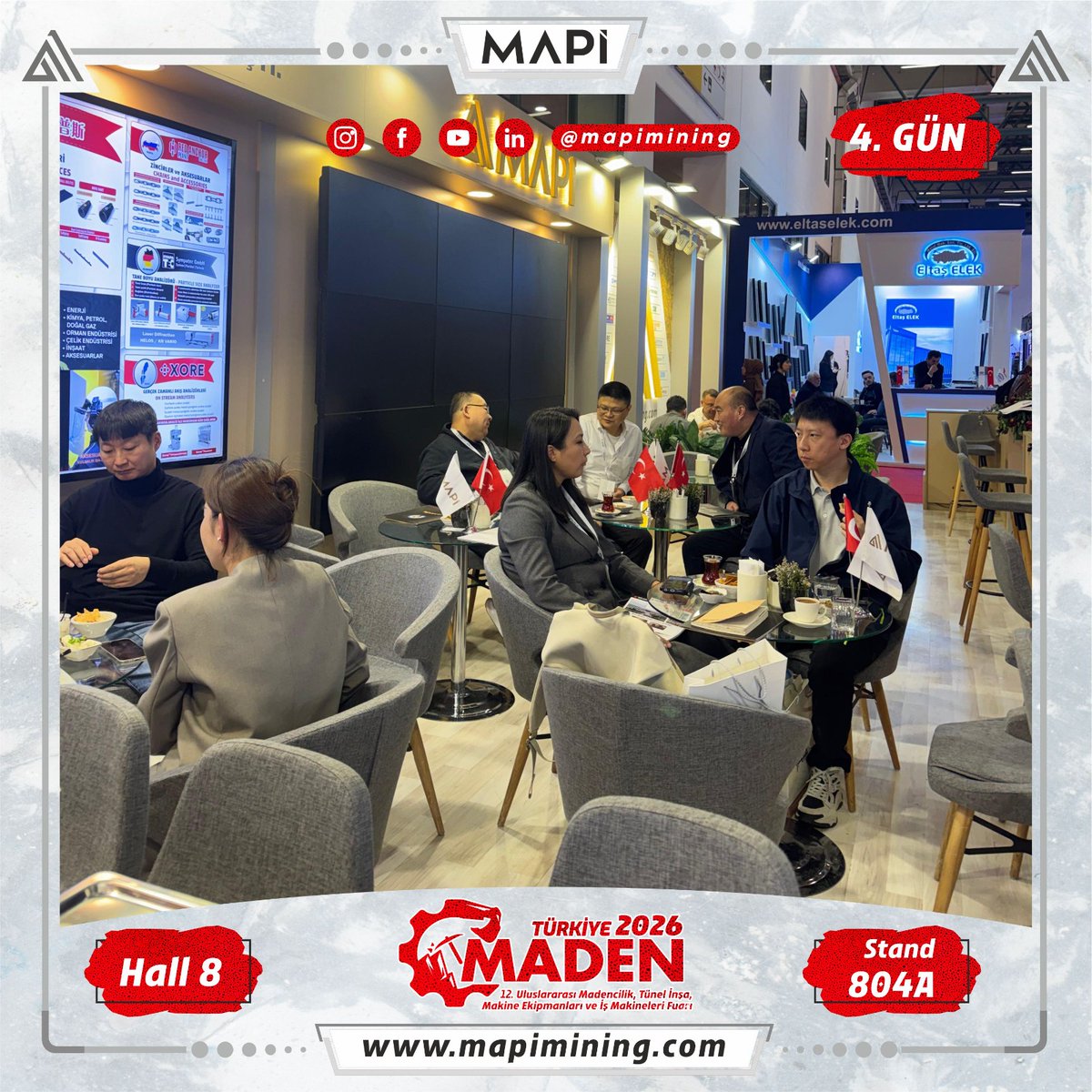 mapimining's tweet image. TÜYAP Madencilik Fuarı’ndan öne çıkan son anlar. 4. Gün
Kurulan temasları somut projelere dönüştürmek üzere çalışmalarımız sürüyor.

Final highlights from TÜYAP Mining Exhibition. Day 4
We are now focused on turning these engagements into concrete projects.

#mapi #mapimining