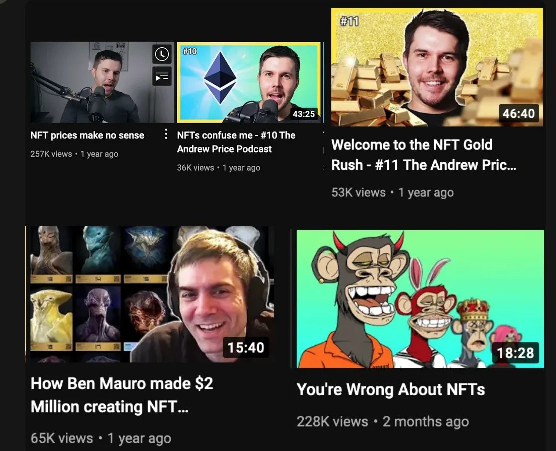 AncapFox's tweet photo. @andrewpprice Is this you, saying this same thing about NFTs few years ago? https://t.co/X4DdbASst0
