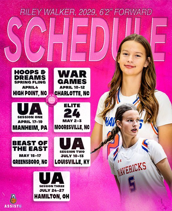 RileyWalker_29's tweet photo. @CoachJCos @Go_AnchorWBB @CoachDShanks @Megreall 6’2” 2029 forward w/ a 4.375 GPA. I would love for your coaches to see me play in Pennsylvania or along the way!

Team Mack 2028 

Saturday, Spooky Nook 15, 2:35
Sunday, Spooky Nook 20, 10:15 https://t.co/ZfKFYTjcNf