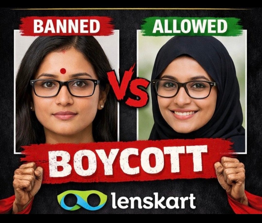 Gurusmaran2's tweet image. #Boycott_Lenskart

Religious freedom at workplace should apply to ALL, not selectively.
If one faith is respected, every faith deserves the same respect.
#StopHinduphobia #WorkplaceEquality