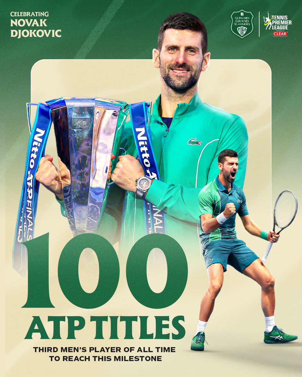 GurgaonTPL's tweet photo. 💯 A century of greatness!

#GurgaonGrandSlammers #TennisPremierLeague #TPL https://t.co/4wAz3kDOUp