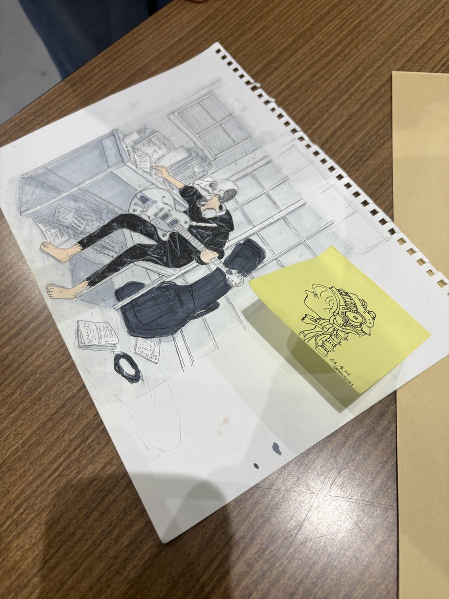 simapu555's tweet photo. 無事終了。
待ち時間に描いたイラストが即売れたり、似顔絵書いてみたり、新しい人と知り合えたり実りのあるイベントでした！
思ってたより赤字もマシだった！笑
#ZINEフェス広島 https://t.co/2Y6agqL8Ar