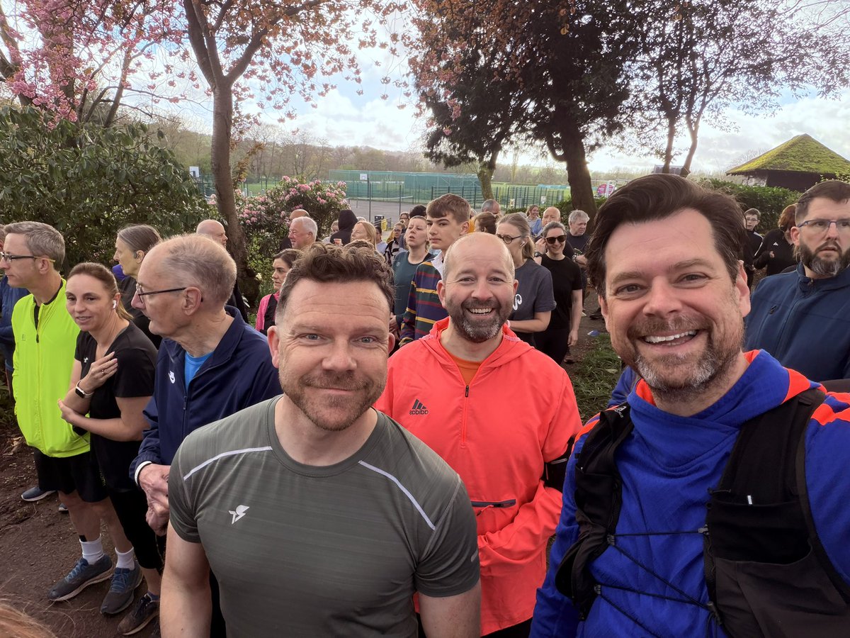 DanStarkey's tweet photo. More parkrun tourism spam! This time at Ashbourne Recreation Ground with Russ &amp; Rob, really enjoyed this one and topped it off with the best bacon &amp; egg cobs, perfect start to the weekend 🥰 https://t.co/TXzIGrKRXm