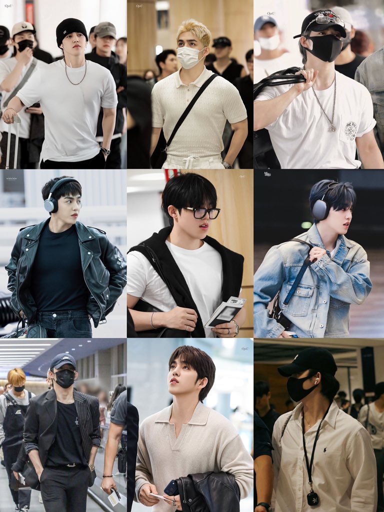scoups iconic airport looks 🖤 #에스쿱스