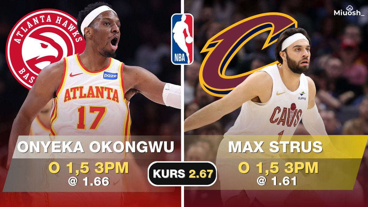 Miuosh_'s tweet image. 🏀NBA │ @ 2.67🎯

🏀Onyeka Okongwu O 1,5 3PM 
🏀Max Strus O 1,5 3PM

💸50PLN FREEBETA DLA JEDNEJ OSOBY, KTÓRA POLUBI POSTA!💸

1⃣ Onyeka Okongwu powyżej 1,5 trójek👇

📊Kupon typu no-brainer według mnie. Zaczynamy od Onyeki, który bardzo lubi matchup na Knicks w kontekście