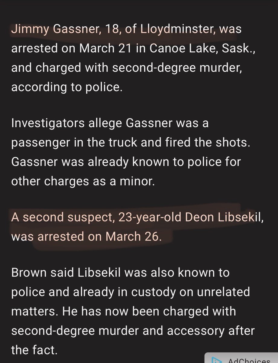 highnebula's tweet photo. @globalnews 22-year-old Barinder Singh was driving with two close friends on March 14 along the QEII Highway near Leduc when he was shot in the neck.

Peace signs were exchanged before Jimmy Gassner &amp; Deon Libsekil started shooting and killed Barinder SIngh https://t.co/o3eDBhAwzt