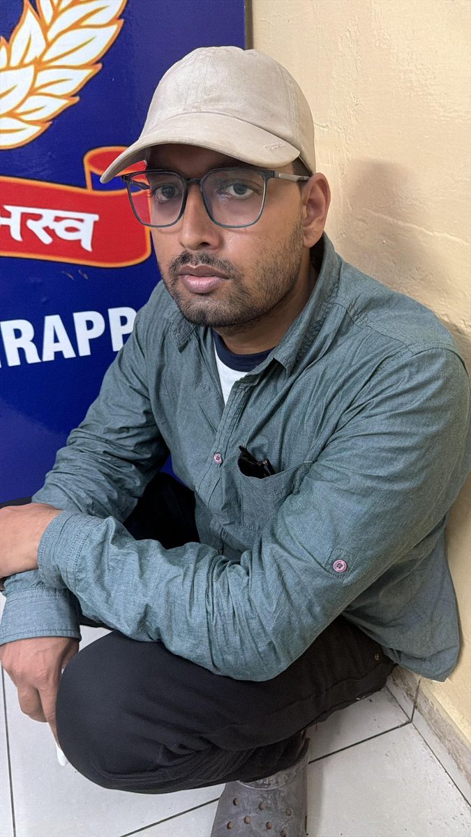 ians_india's tweet image. #BREAKING: STF has arrested Aditya Anand, alleged mastermind of the labour violence, from Tiruchirappalli in Tamil Nadu. A reward of Rs 1 lakh had been announced by Noida Police for his arrest after the violence.

(Source: Noida Police)