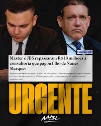 BrasilPost13's tweet image. Banco Master repassou R$ 18 milhões ao escritório de advocacia de Kevin de Carvalho Marques, filho do ministro Kassio Nunes Marques, do Supremo Tribunal Federal (STF).

Os aliados dos Bolsonaros causaram a falência do Congresso, o Senador queria indiciar Gonet, Gilmar Mendes,