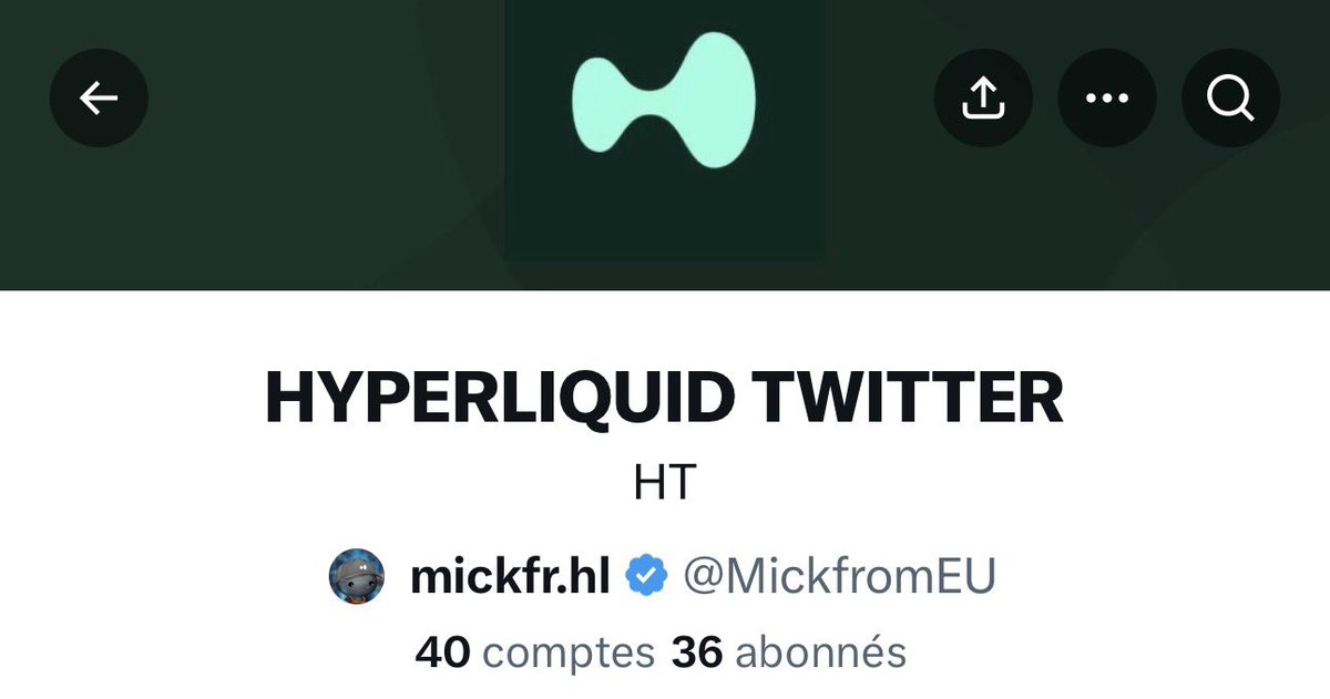 MickfromEU's tweet photo. We are 40 OG accounts on Hyperliquid Twitter List by Mickfr.
This list  is public so you can find on my profile/ list.
I add everyone who want to enter inside .
What is the goal of this list ?
Share pure alpha about HL and grow all together . https://t.co/ZckCFvZP2B