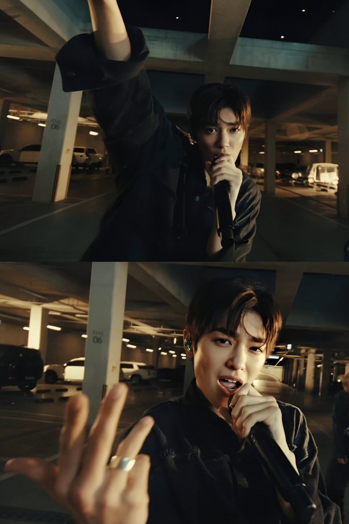 #KEONHO #건호 Effortlessly attractive in black 🖤