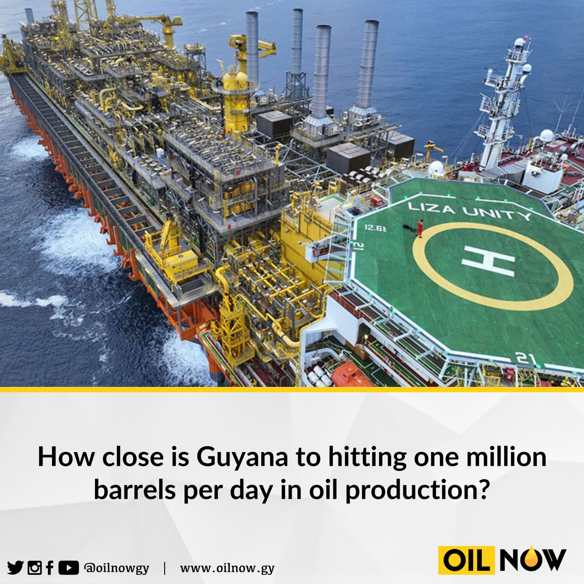 oilnowgy's tweet image. Production across the four active developments remained tightly clustered. Liza 1 delivered 129,000 b/d. Liza 2 produced 261,000 b/d. Payara added 264,000 b/d. Yellowtail matched that level at 264,000 b/d.

READ MORE: oilnow.gy/featured/how-c… #Guyana #oilandgas #production