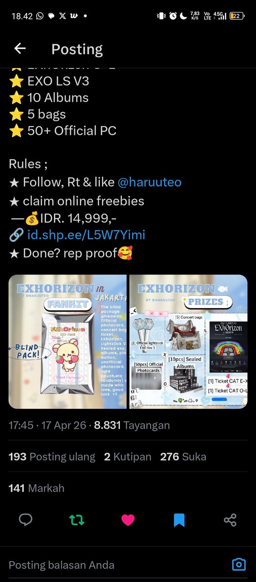 SunsetForCY's tweet photo. @haruuteo Done kak, terima kasih GA nya ya kakk <3 https://t.co/dOABkmYMz6
