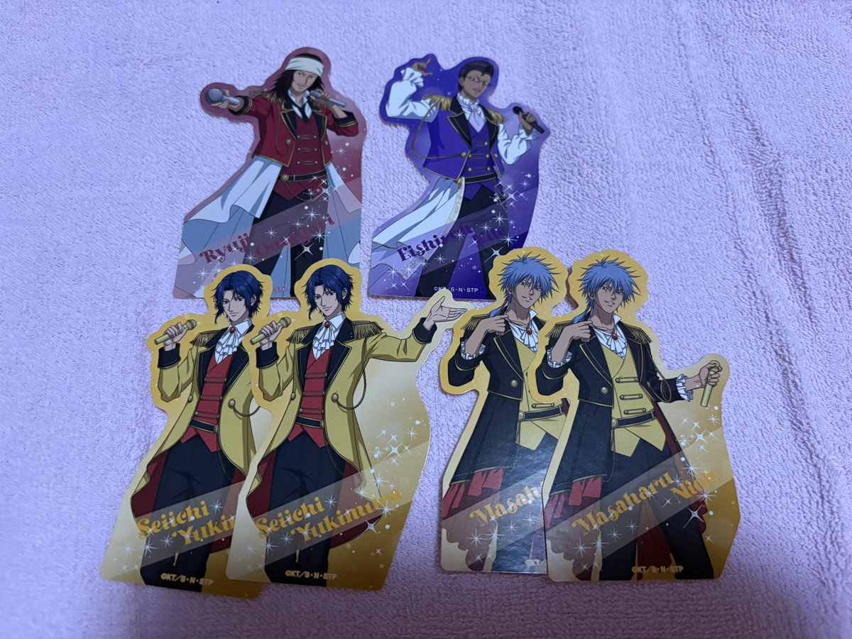 miitan_150317's tweet photo. 【交換】
新テニスの王子様 テニプリ 2026 ぺたコレクションB

譲:幸村･仁王･木手･大曲

求:毛利

郵送でのお取引のみ
出先の為ID･スリーブなし
幸村･仁王は木手か大曲を含む纏めての方優先
検索からもお気軽にお声掛けください🍀 https://t.co/XqYKfk6XYl