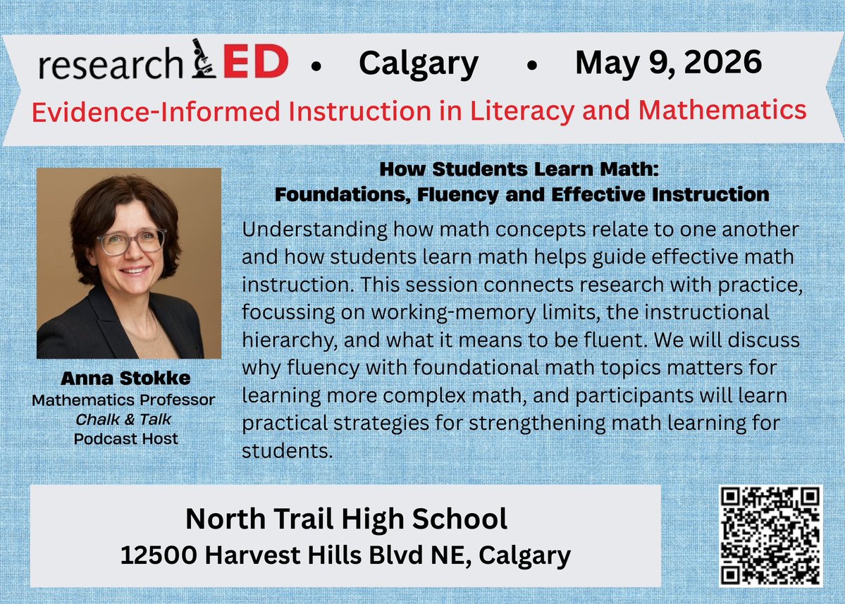 researchEDCan's tweet image. We've Got Mathematics and STEM Covered!  Join Us at #researchEDCalgary (Sat May 9 at North Trail HS ) for @johnmighton @rastokke and the #STEMInnovation Team, Dean Kokonas &amp;amp; Morgan  Andrew. The stars and planets are aligned and we're Alberta Bound. #ABed #ABpoli #cdned #ABMath