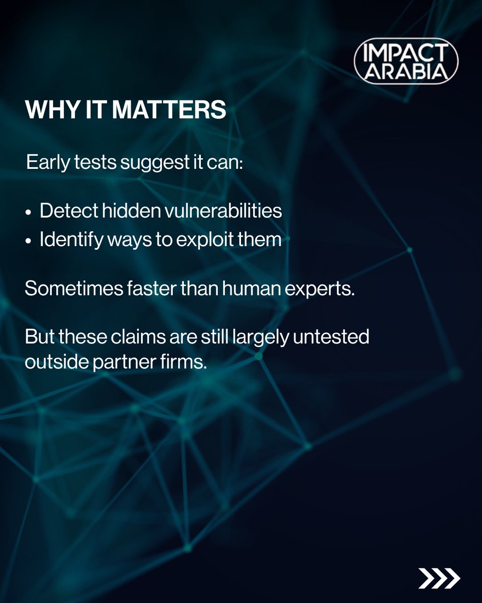 impactarabia's tweet image. If Mythos Becomes the Ultimate Hacker

#mythos #claudemythos #cybersecurity #artificialintelligence #aithreats #digitalrisk #cyberwarfare #techgeopolitics #futureofai #datasecurity #gulfeconomy #impactarabia