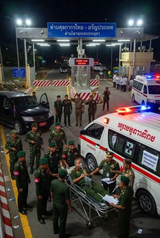 เหตุวุ่นที่ด่านชายแดน #กัมพูชา หลังนายพลทหารเขมรป่วยหนัก สั่งรถพยาบาลพาข้ามมารักษาในโรงพยาบาล ทางฝั่ง #ประเทศไทย สั่งให้เจ้าหน้าที่ไทยที่รักษาการณ์เข้มงวด #เปิดด่าน ให้ผ่าน อ้างหลักมนุษยธรรม ทั้งที่ไม่มีการประสานทางการทูต หรือให้ตรวจสอบตัวตน 

￼#ชายแดนไทยกัมพูชา #ไทยกัมพูชา