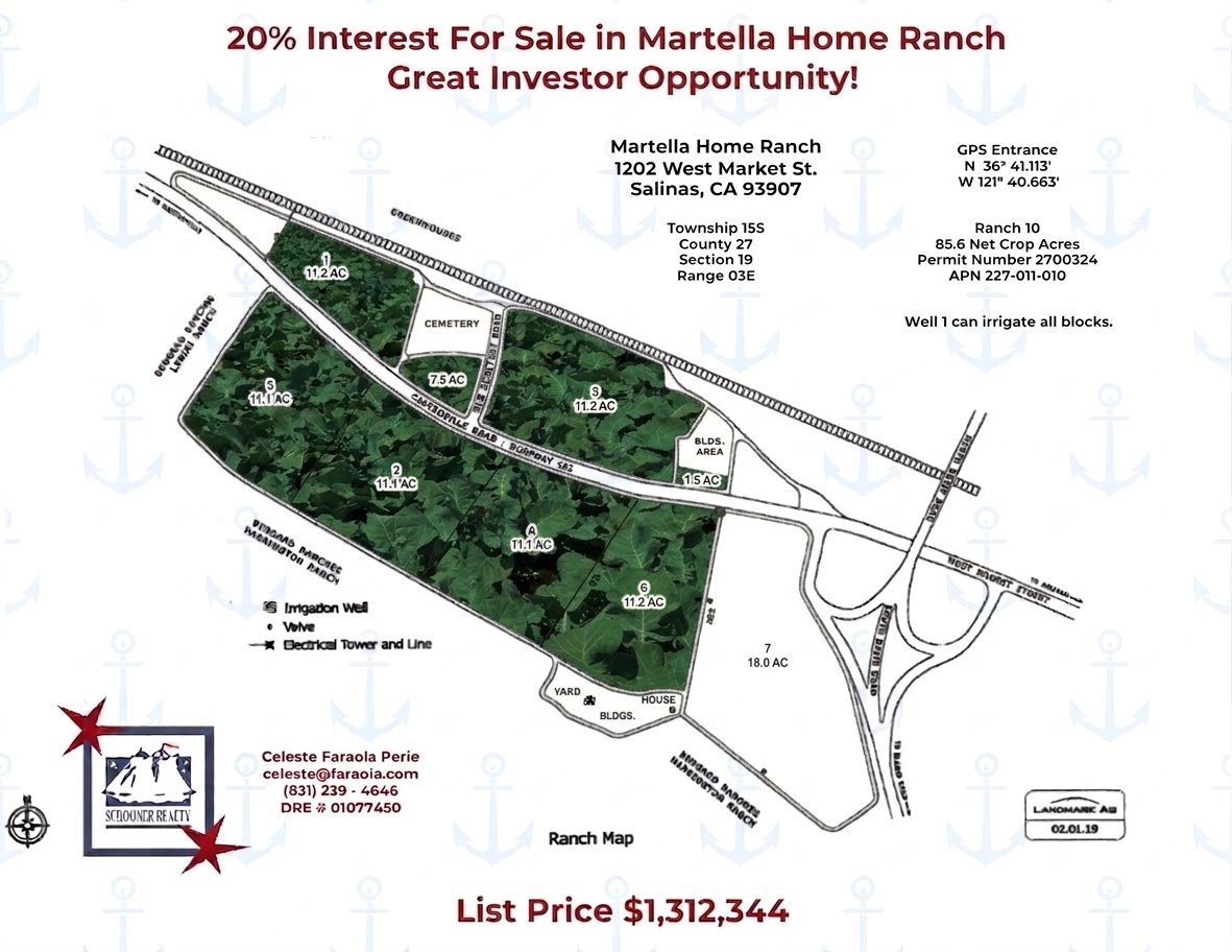 SchoonerRealty's tweet image. A 20% interest in the Martella Home Ranch is available for sale. Contact Celeste Faraola Perie for more information on this unique investment opportunity in Santa Cruz County.

#RealEstate #ForSale #SchoonerRealty #MartellaHomeRanch