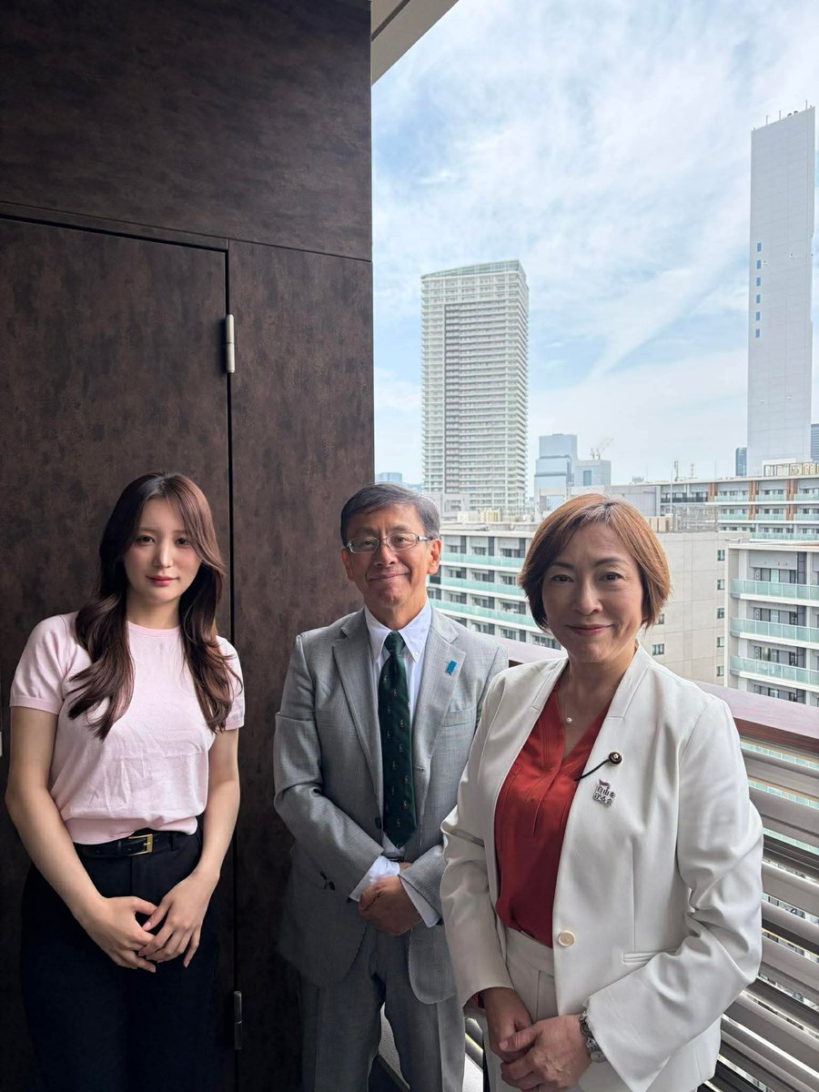 上田令子都議、東京まななさんと晴海フラッグを訪問して、違法民泊の