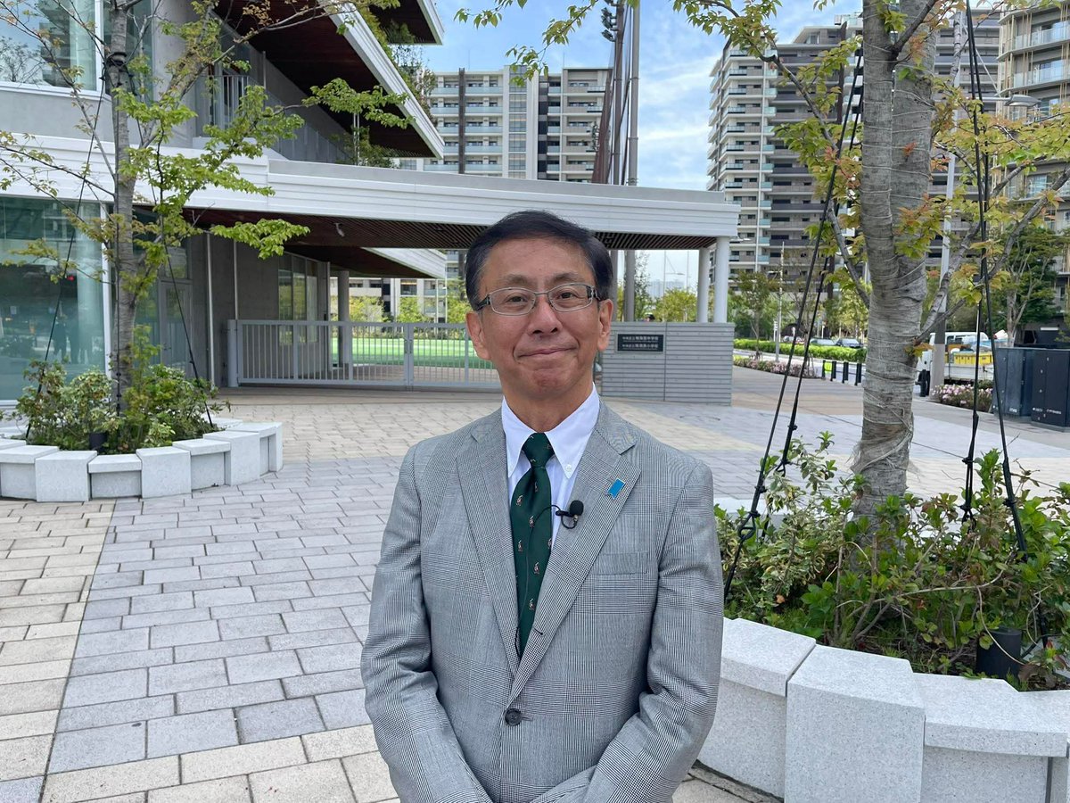上田令子都議、東京まななさんと晴海フラッグを訪問して、違法民泊の
