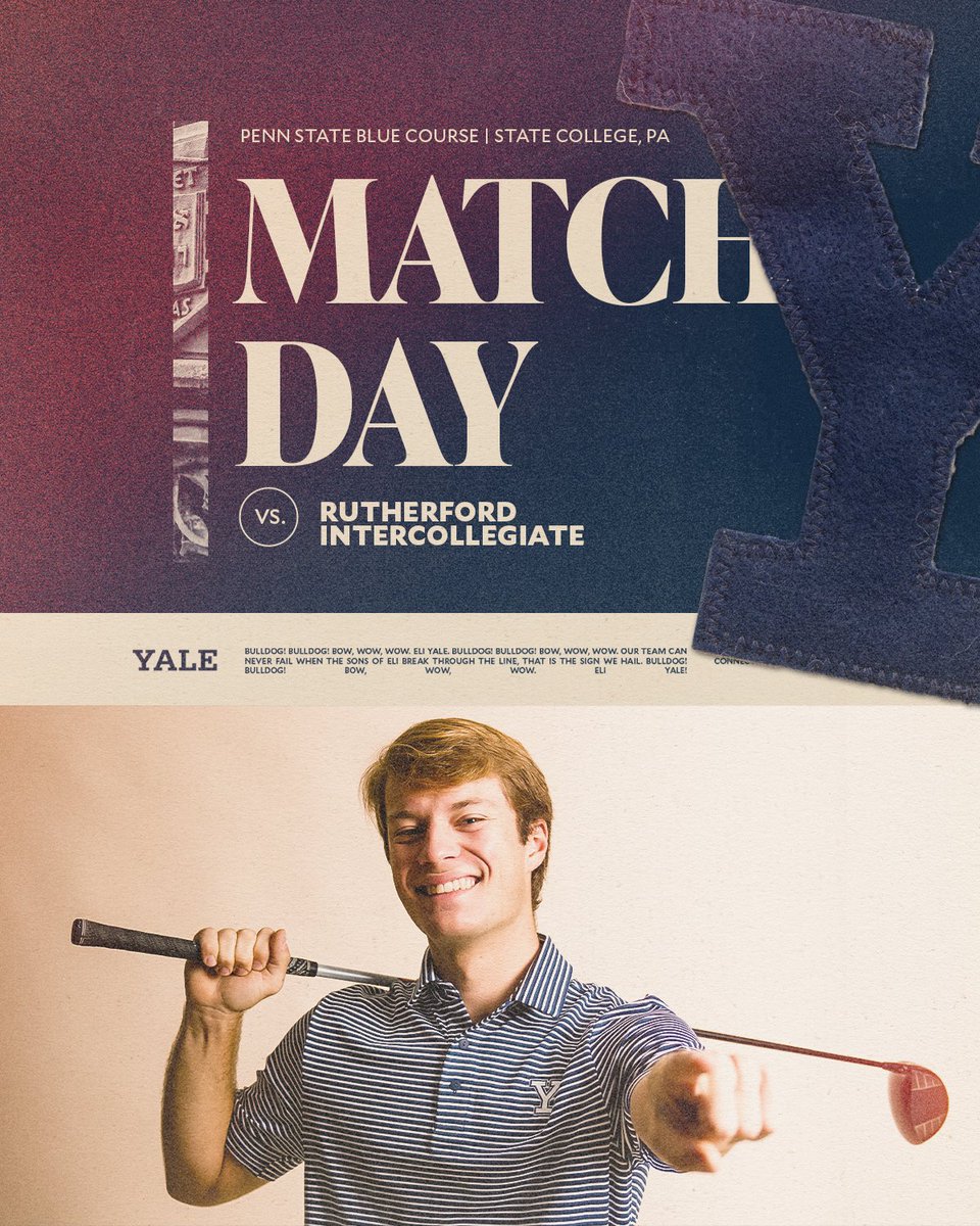 YaleMGolf's tweet photo. Opening round in Happy Valley starts now!

🆚 Rutherford Intercollegiate
⛳️ Penn State Blue Course
📊 https://t.co/KAJulOdseM https://t.co/Sv9XhXNqGo