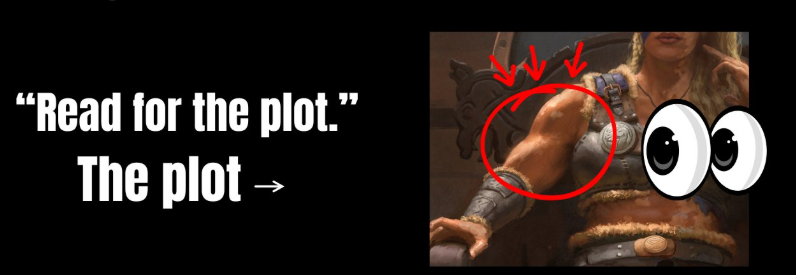 TJDallas7's tweet image. Me trying to market my books: 

#sapphic #erotica #fantasy #lesfic #wlw